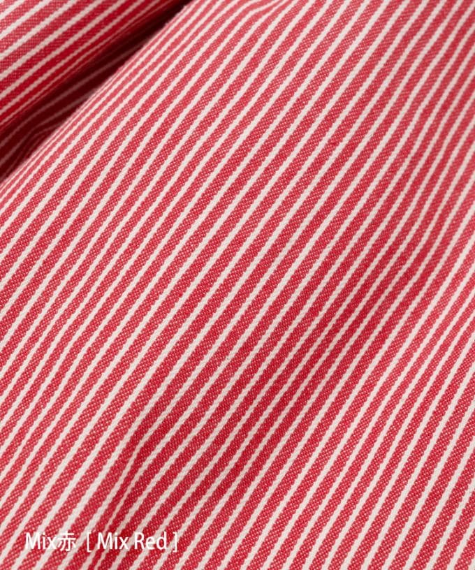 マオパンツ赤ヒッコリー　後ろビッグポケットパンツ