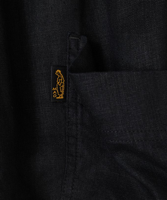 マオパンツ麻・19-4【プラスサイズ】定番人気のリネン素材/黒/ITEM