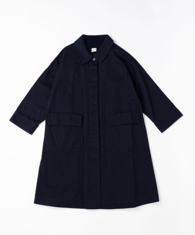 パブロコート　バックファスナーのステンカラーコート