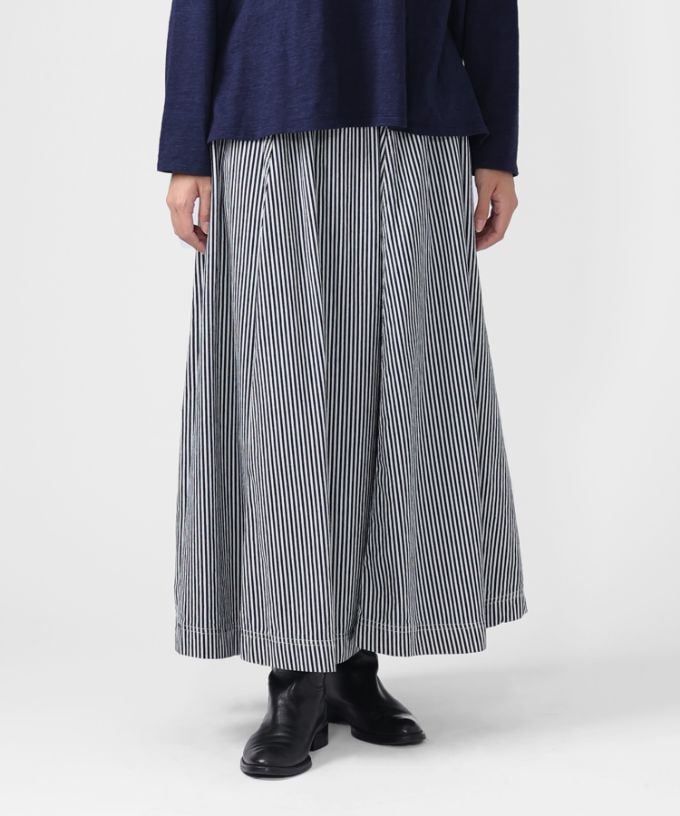 サキスカート・R 8オンスヒッコリー素材のフレアスカート/ITEM,SKIRT
