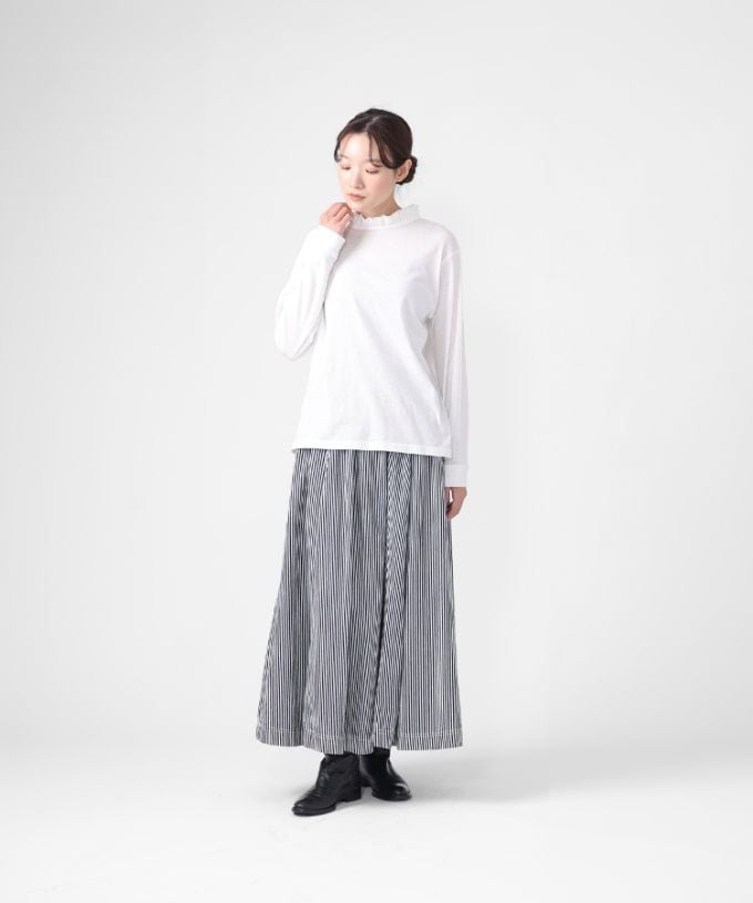 サキスカート・R 8オンスヒッコリー素材のフレアスカート/ITEM,SKIRT