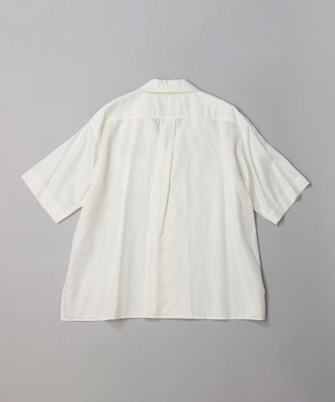 【SALE】オーウェン［haddow］コットンシルクのオープンカラーシャツ