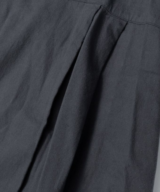 リリムドレス・4【プラスサイズ】コットンネル素材のバルーンスリーブドレス