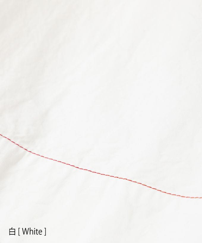 エバトップ　カラーステッチ綿麻プルオーバー