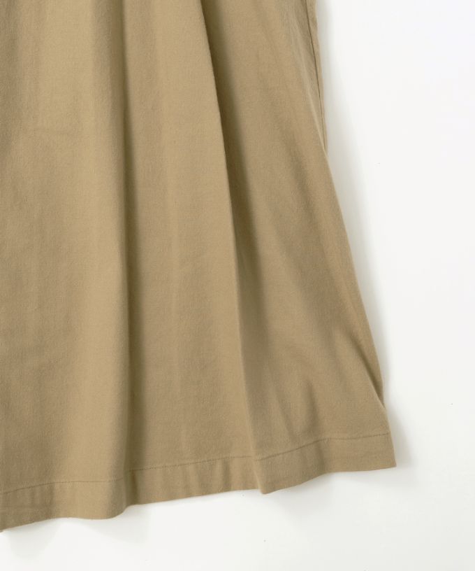 リリムドレス コットンネル素材のバルーンスリーブドレス