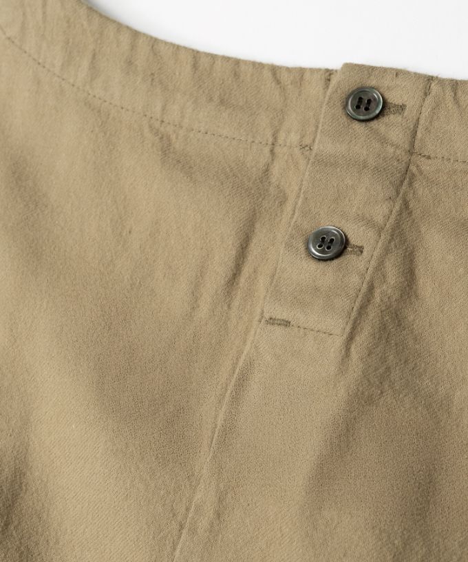 リリムドレス コットンネル素材のバルーンスリーブドレス