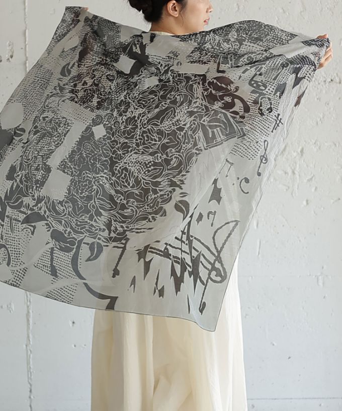 いとしいねいろ［KusaKanmuri　シルクコットンストール ]