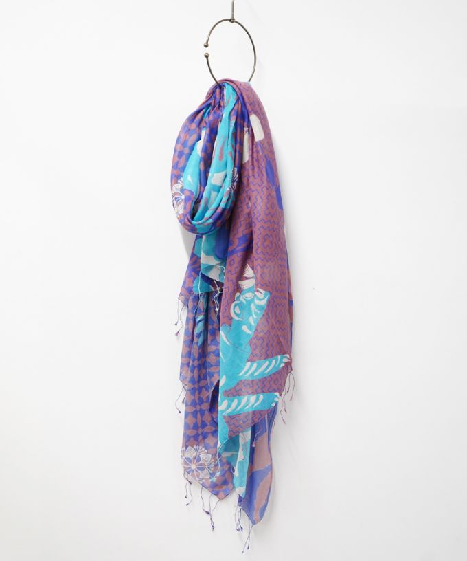 とらとほしがき［KusaKanmuri　シルクコットンストール ]