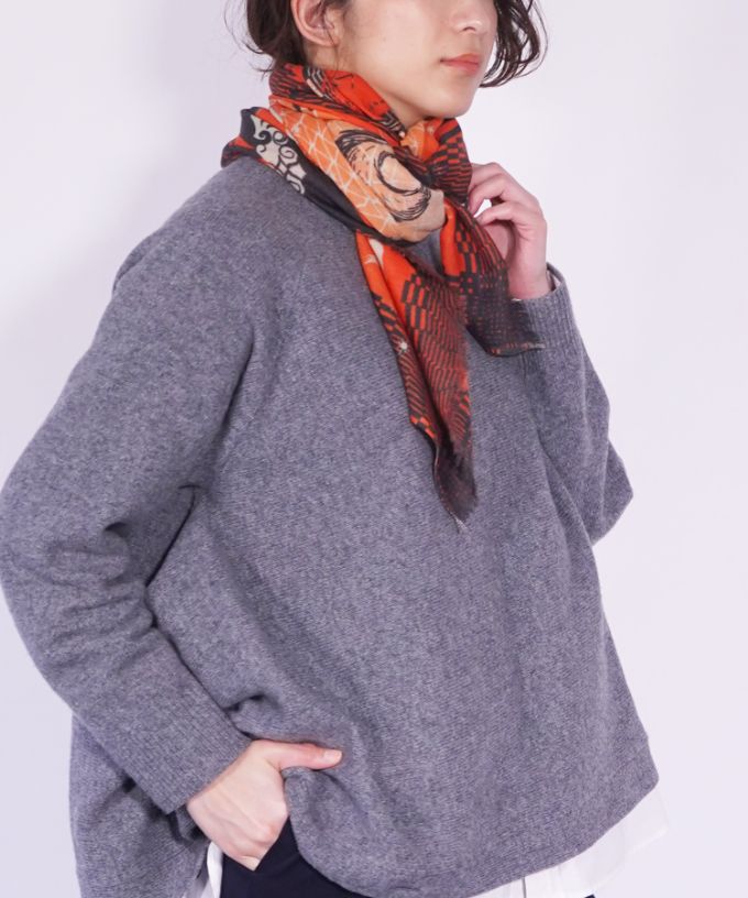ゆうやけこやけ　[Kusa Kanmuri ウールストール]