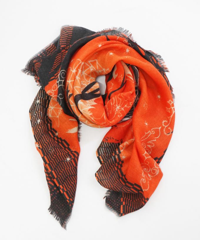 ゆうやけこやけ　[Kusa Kanmuri ウールストール]