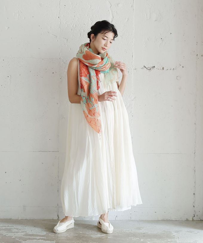 にんぎょのひみつ［KusaKanmuri　シルクコットンストール ]