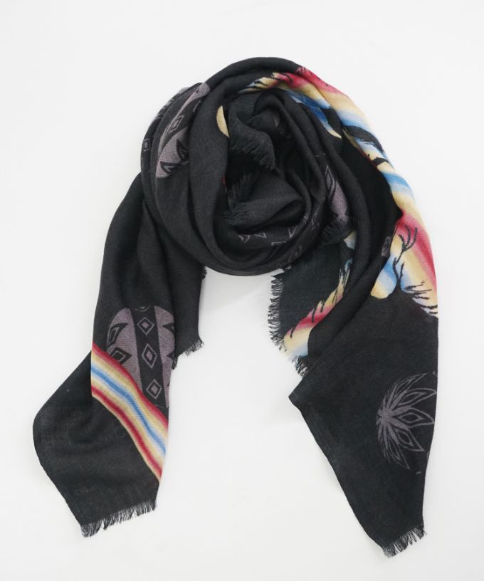 にじいろのむれ　[Kusa Kanmuri ウールストール]