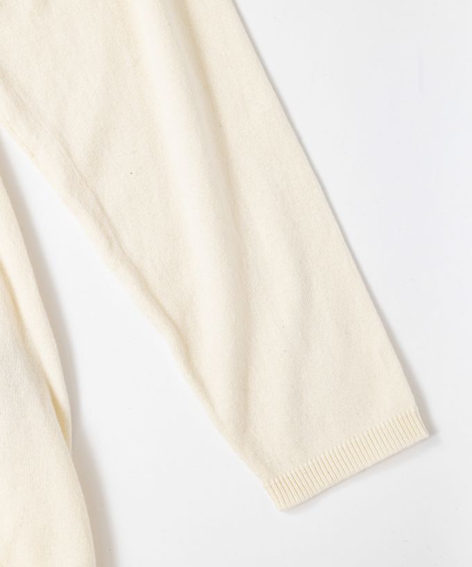 ルーシートップ Aラインのニットフードトップ