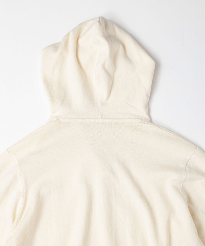 ルーシートップ Aラインのニットフードトップ