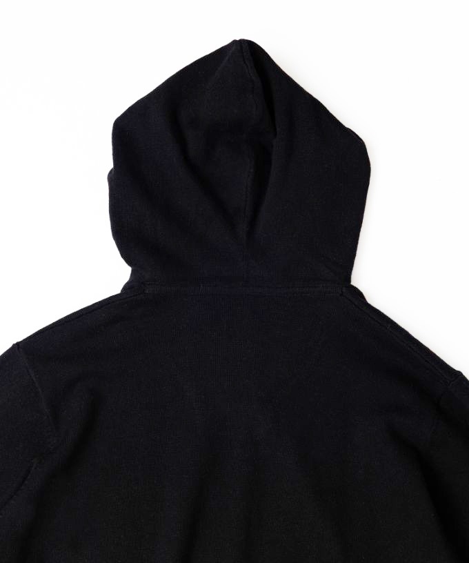 ルーシートップ Aラインのニットフードトップ