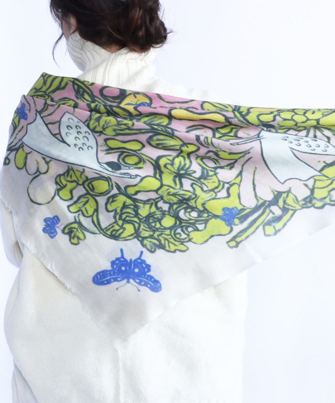 ひょうたんとてんし ひる　[Kusa Kanmuri ウールストール]