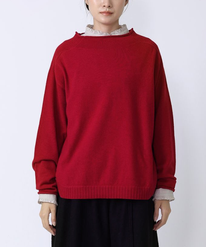 レオントップ　ウールカシミアのプルオーバーニット