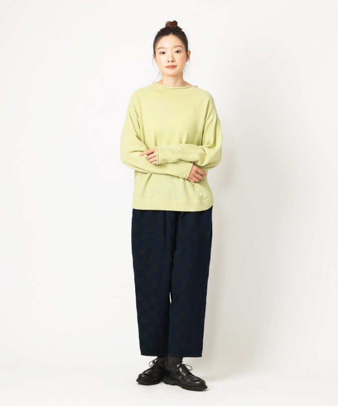 レオントップ　ウールカシミアのプルオーバーニット