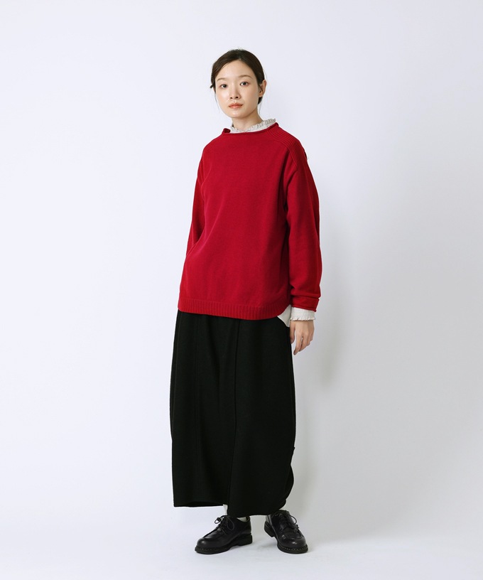 レオントップ　ウールカシミアのプルオーバーニット