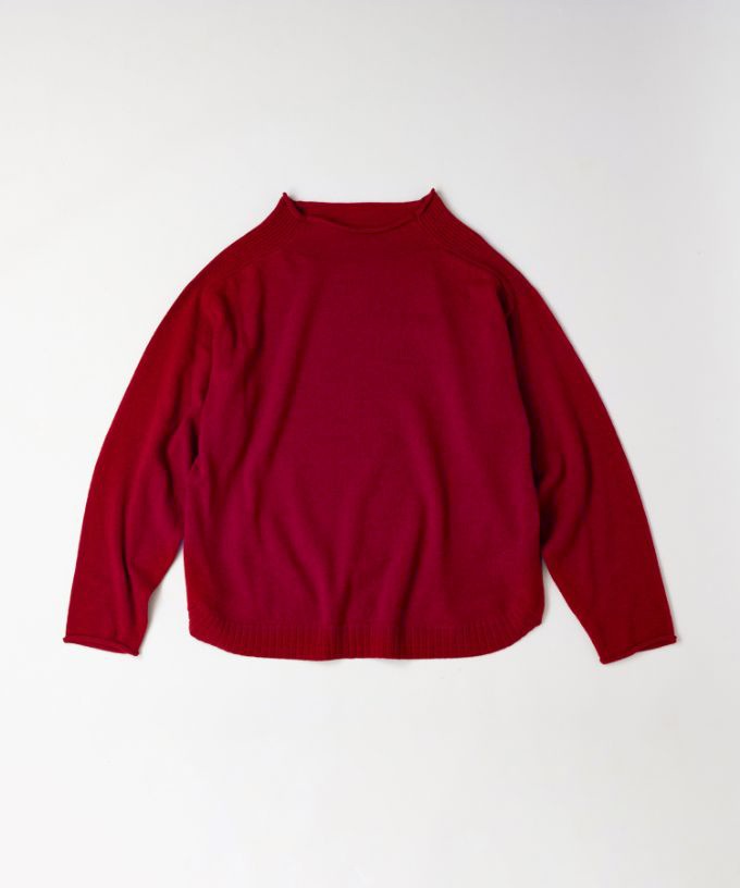 レオントップ　ウールカシミアのプルオーバーニット