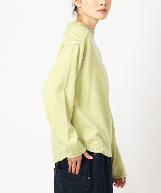レオントップ　ウールカシミアのプルオーバーニット