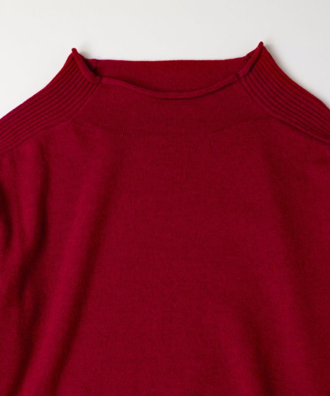 レオントップ　ウールカシミアのプルオーバーニット