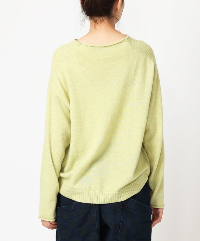 レオントップ　ウールカシミアのプルオーバーニット