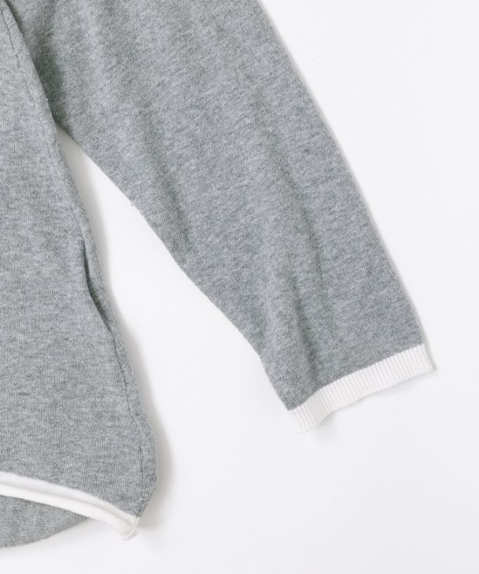 エノートップ　襟付きAラインニットプルオーバー