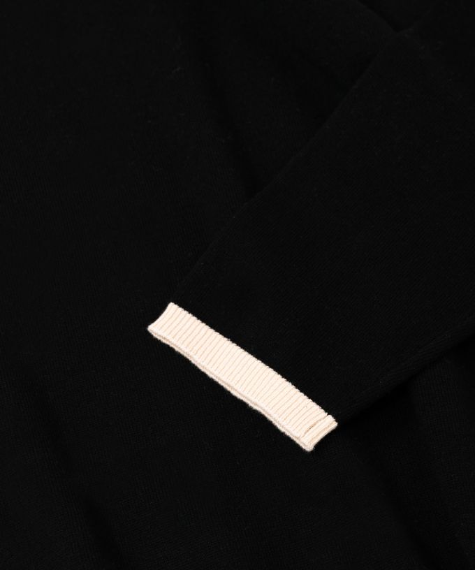 エノートップ　襟付きAラインニットプルオーバー