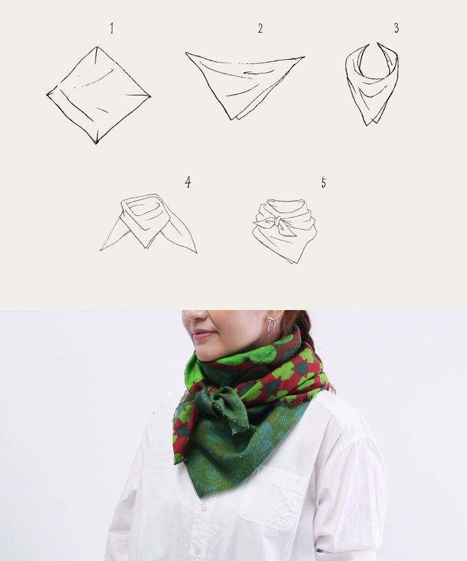 あっちこっち　[Kusa Kanmuri ウールストール]