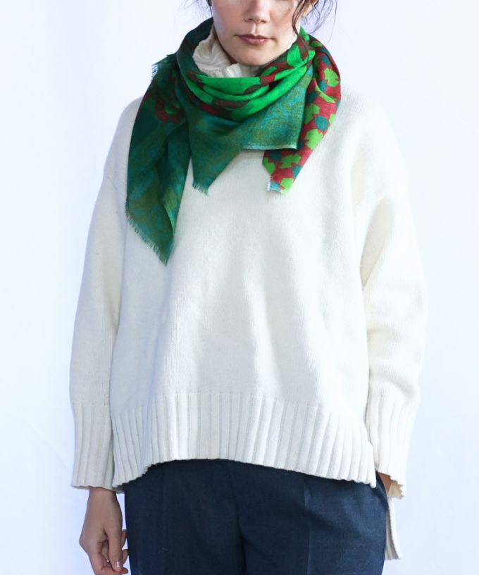 あっちこっち　[Kusa Kanmuri ウールストール]