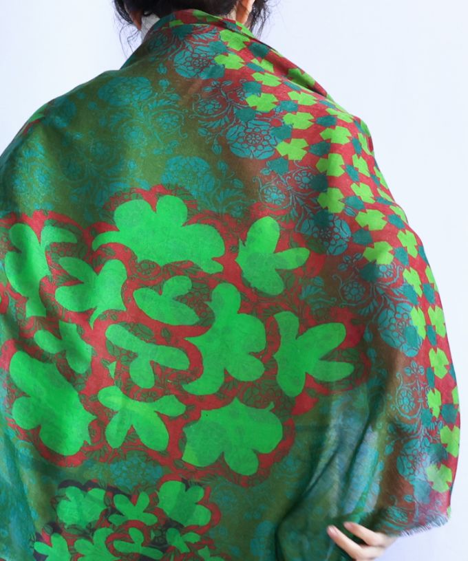 あっちこっち　[Kusa Kanmuri ウールストール]