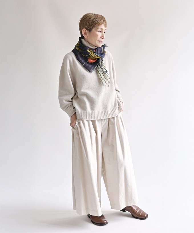 ふくわらい　[Kusa Kanmuri ウールストール]