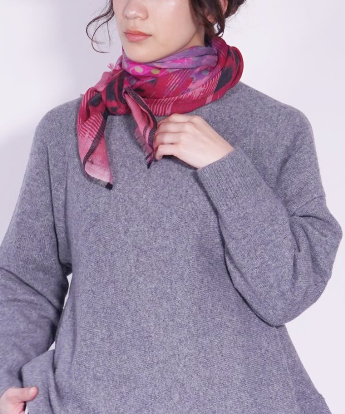 未使用★locally ウール ストール ウールメッシュ ストール(electric knitting machine) – yourwear
