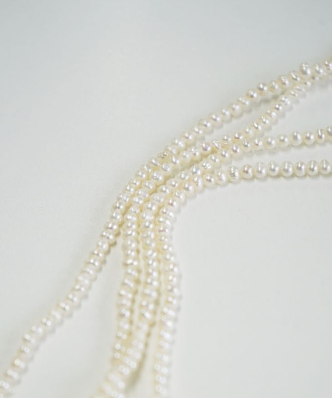 淡水パールロングネックレス（小）2510