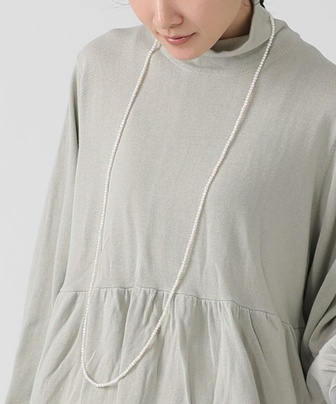 淡水パールロングネックレス（小）2510