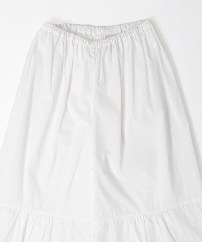 ペチパル・V　カットワーク刺繍レースのレイヤードぺチパンツ