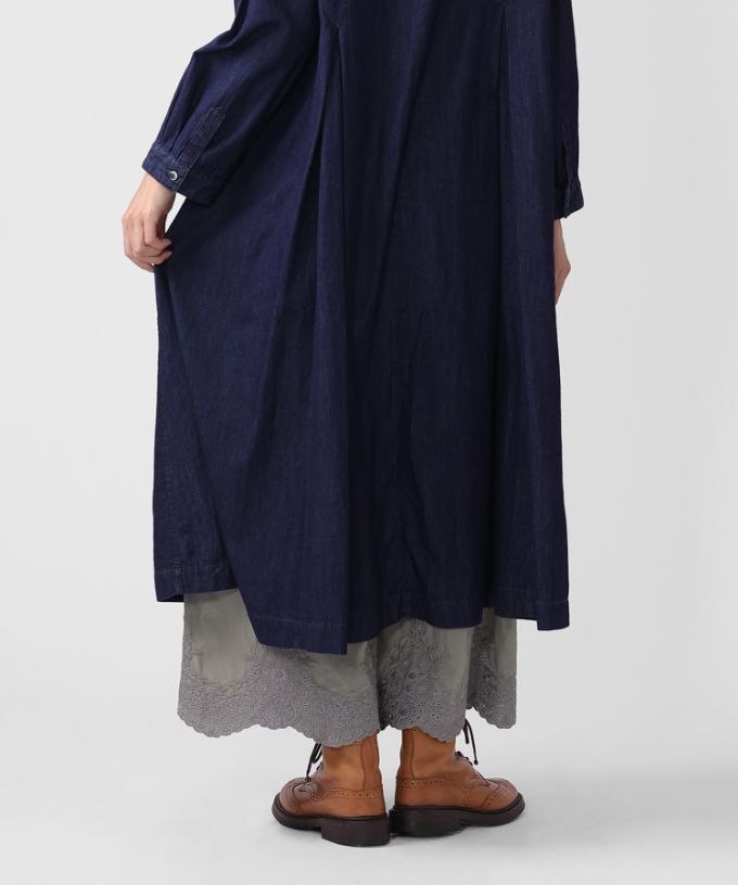 ペチパル・V　カットワーク刺繍レースのレイヤードぺチパンツ