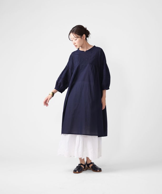 ペチスカートB　カットワーク刺繍レースのインナースカート