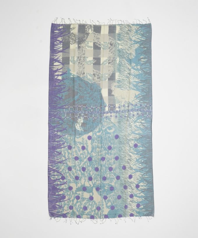 がらがらどん よる［KusaKanmuri　シルクコットンストール ]