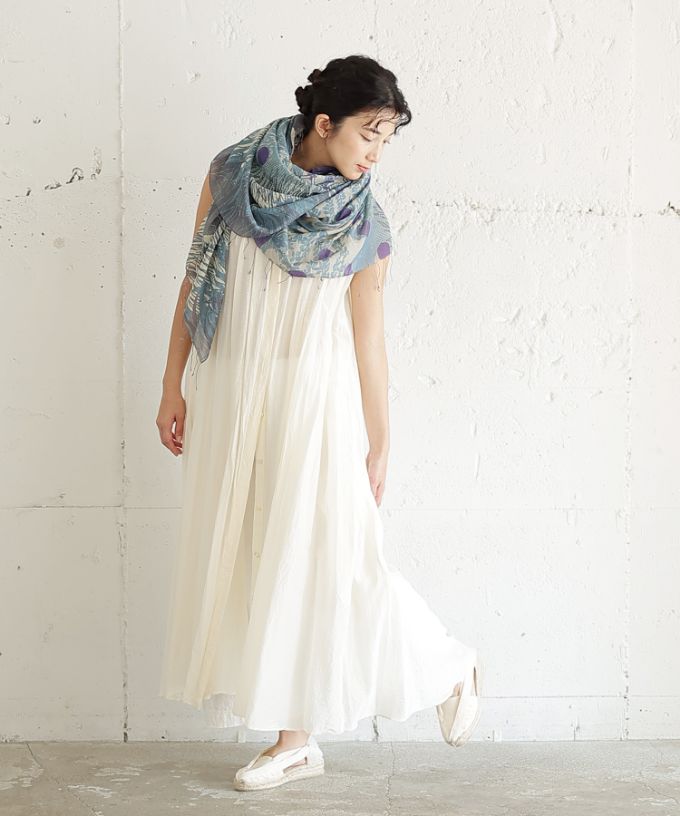 がらがらどん よる［KusaKanmuri　シルクコットンストール ]