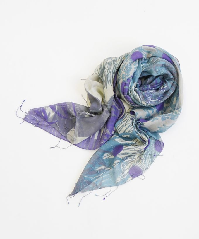 がらがらどん よる［KusaKanmuri　シルクコットンストール ]