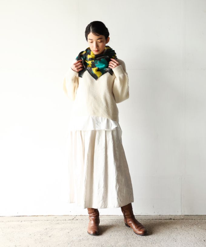 うさぎとかめ　あおい　[Kusa Kanmuri ウールストール]