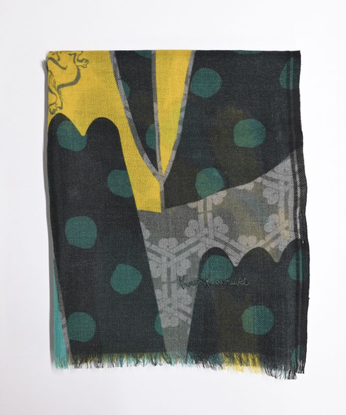 うさぎとかめ　あおい　[Kusa Kanmuri ウールストール]