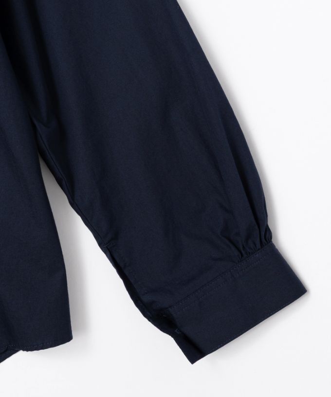 イザック　胸フリル付きブロードシャツ