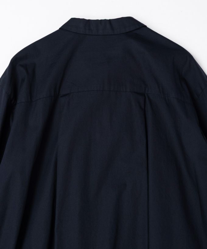 イザック　胸フリル付きブロードシャツ