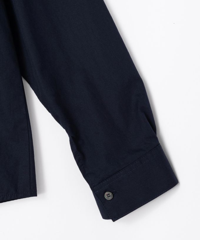 イザック　胸フリル付きブロードシャツ