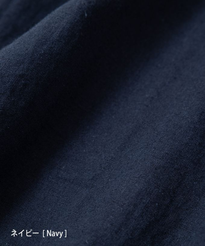 ファビオ　袖切り替えの綿麻チュニック