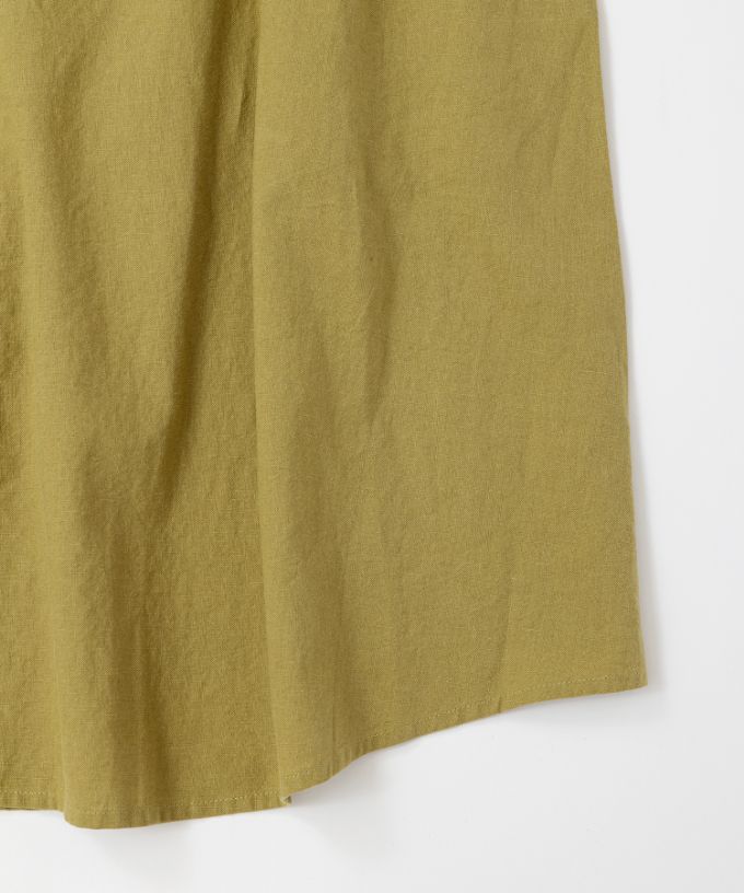 ファビオ　袖切り替えの綿麻チュニック