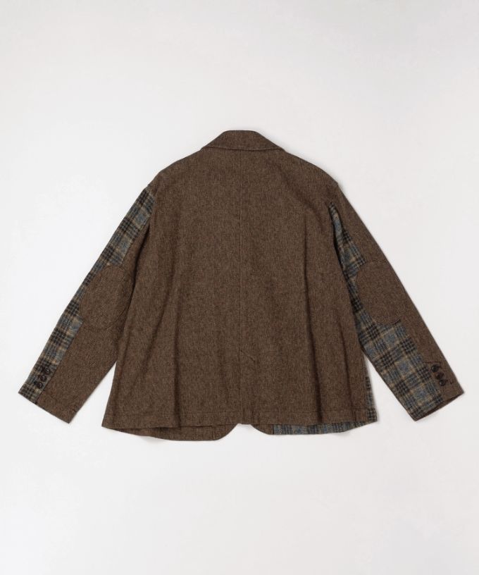 デニスジャケット　コットンツイードのコンビジャケット